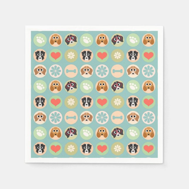 Dog Love Napkin (Front)