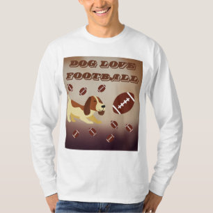 dog love play football T-Shirt