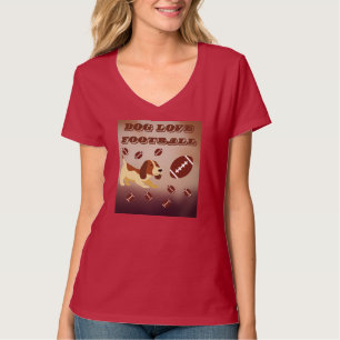 dog love play football T-Shirt
