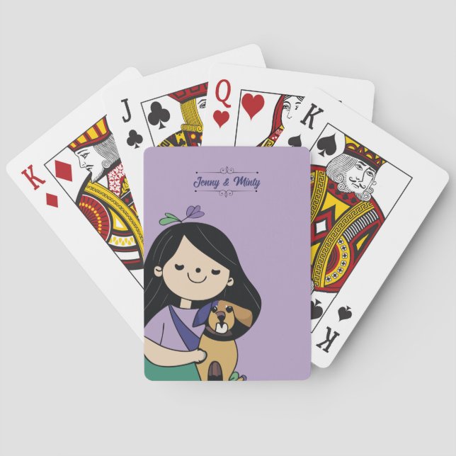 Dog Love Playing Cards (Back)