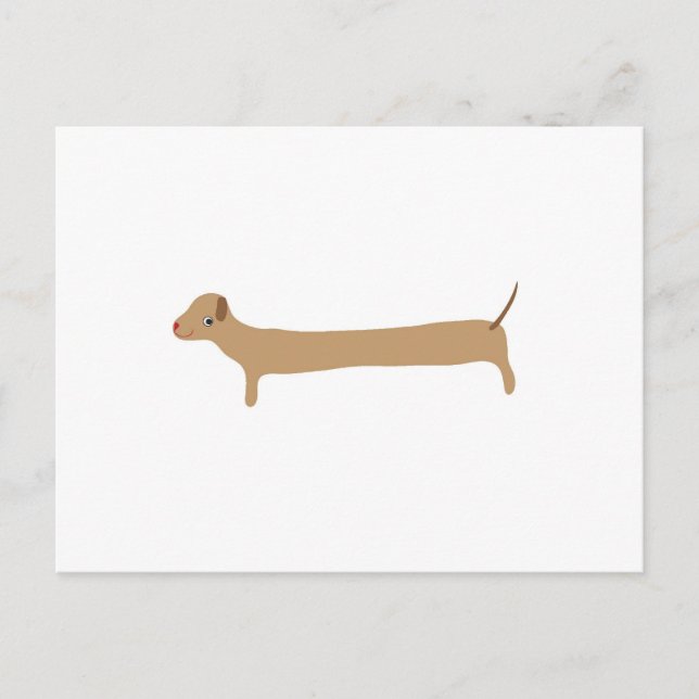 Dog Love Sausage Postcard (Front)