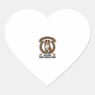 Dog Love Shirt Vintage Engraving Laurel Design_1 Heart Sticker