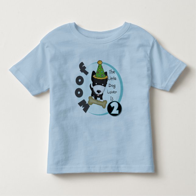 Dog Lover 2nd Birthday Tshirts and Gifts (Front)