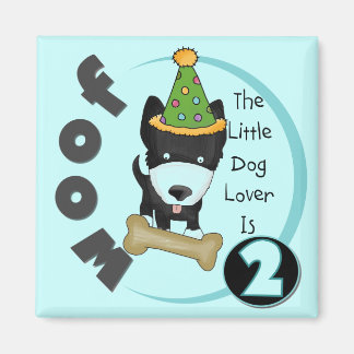 Dog Lover 2nd Birthday Tshirts and Gifts Magnet