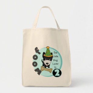 Dog Lover 2nd Birthday Tshirts and Gifts Tote Bag