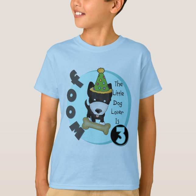 Dog Lover 3rd Birthday T-shirts and Gifts (Front)