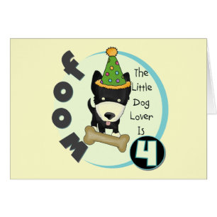 Dog Lover 4th Birthday T-shirts and Gifts