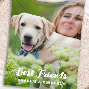 Dog Lover Best Friends Customised Pet Picture Fleece Blanket