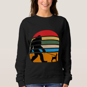 Dog Lover Bigfoot Retro Design Chihuahua Vintage Sweatshirt