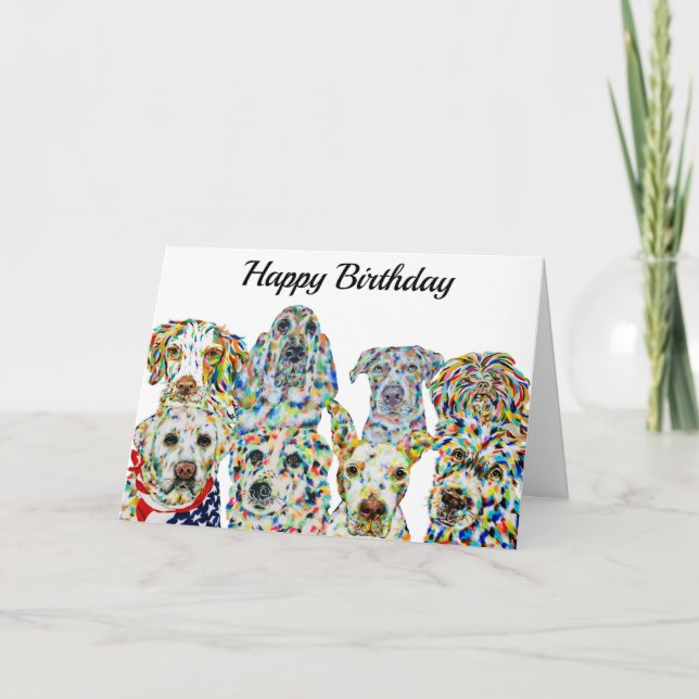 Dog Lover Birthday Card (Front)