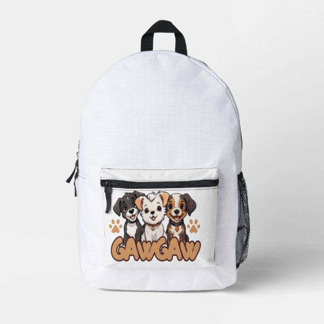 Dog Lover Birthday School Backpack (Front)