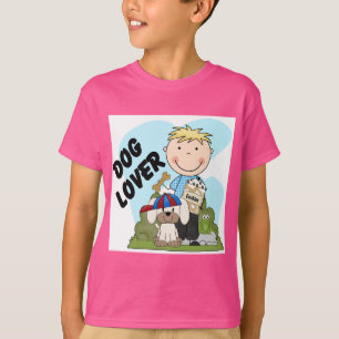 Dog Lover Blonde Boy T shirts and Gifts