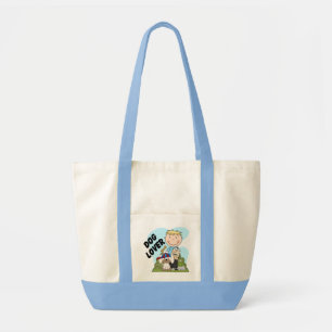 Dog Lover Blonde Boy T shirts and Gifts Tote Bag