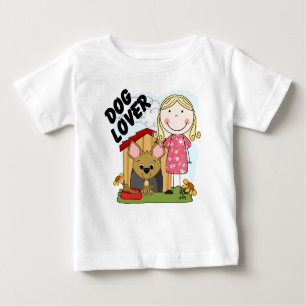 Dog Lover Blonde Girl T-shirts and Gifts