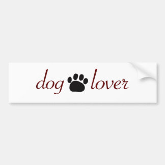 Dog Lover Bumper Sticker