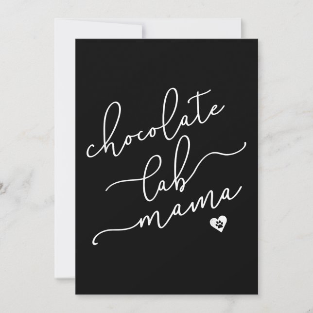 Dog Lover | Chocolate Lab Mama Card (Front)