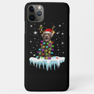 Dog Lover Chocolate Labrador Christmas Light Case-Mate iPhone Case