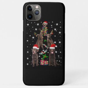 Dog Lover   Chocolate Labrador Christmas Tree Case-Mate iPhone Case