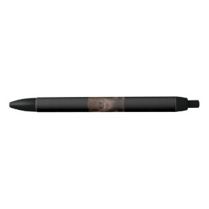 Dog Lover Chocolate Labrador Dark Brown Dog Face Black Ink Pen