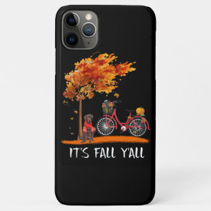 Dog Lover Chocolate Labrador It's Fall Y'all Case-Mate iPhone Case