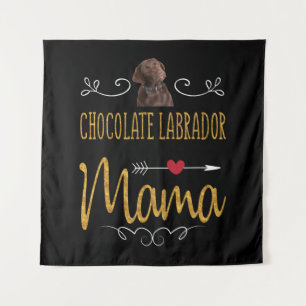 Dog Lover   Chocolate Labrador Mama Tapestry