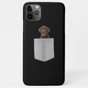 Dog Lover Chocolate Labrador Puppy In Pocket Case-Mate iPhone Case