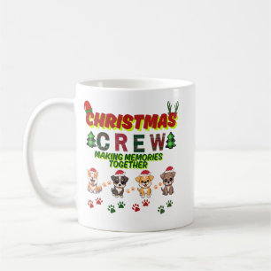 Dog Lover Christmas Family-Christmas crew dogs  Coffee Mug