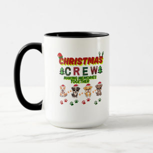Dog Lover Christmas Family-Christmas crew dogs  Mug
