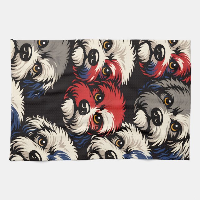 Dog Lover Cockapoo Gift Tea Towel (Horizontal)