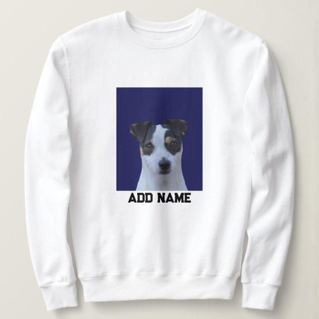 Dog Lover Custom Photo and Name Personalised  Sweatshirt (Design Front)