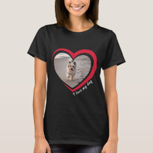 Dog Lover Custom Photo and Name Personalized T-Shirt