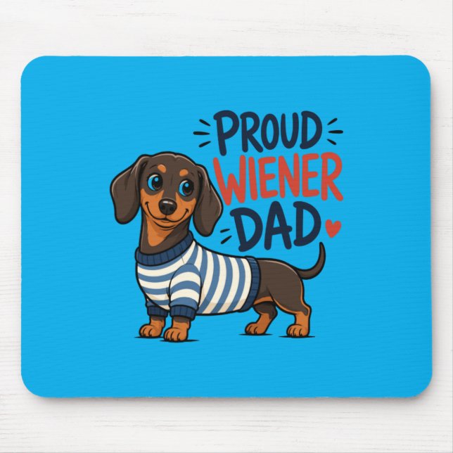 Dog Lover Cute Playful Style Mouse Pad (Front)