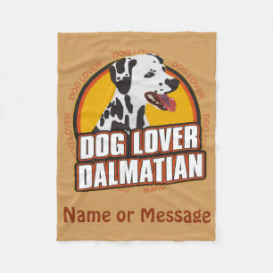 Dog Lover Dalmatian Blanket Customise Name