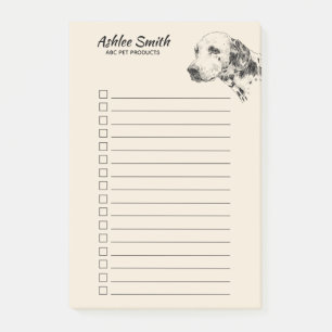 Dog Lover - Dalmatian - To Do List Post-it Notes