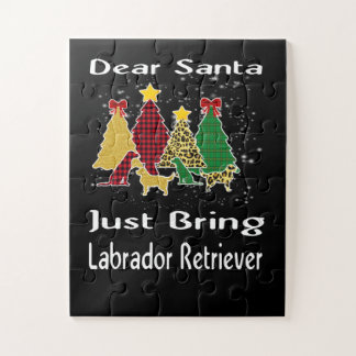 Dog Lover|Dear Santa Just Bring Labrador Retriever Jigsaw Puzzle