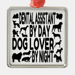 Dog Lover Dental Assistant Metal Tree Decoration