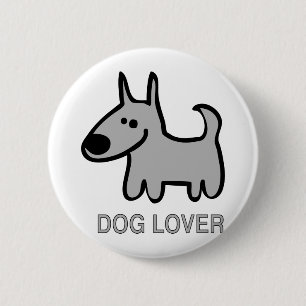 Dog Lover Design! 6 Cm Round Badge