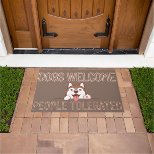 Dog Lover Dogs Welcome People Tolerated Doormat
