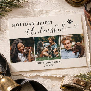 Dog Lover Family Photo Christmas Holiday Card