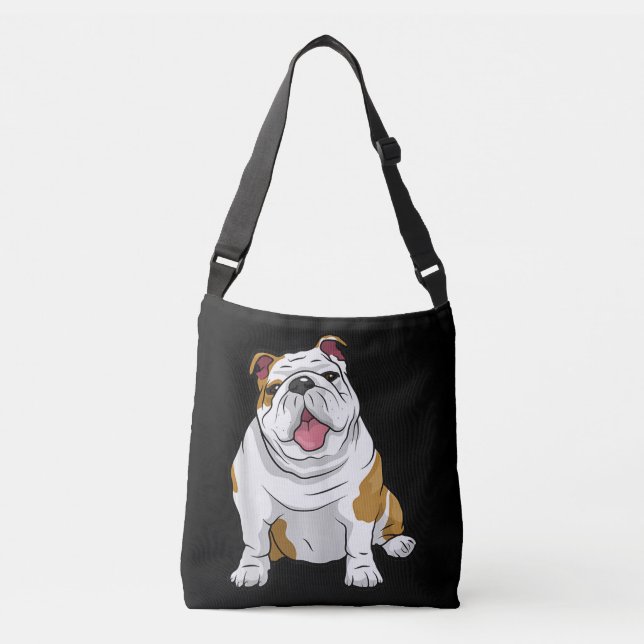 Dog Lover | Funny English Bulldog Puppy Gift Crossbody Bag (Front)