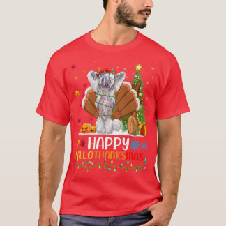 Dog Lover Funny Happy Chinese Crested Dog HelloTha T-Shirt