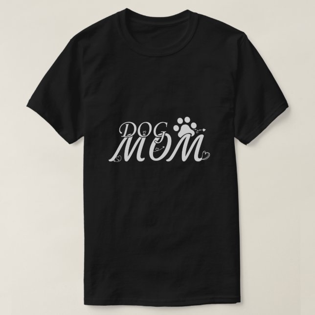 Dog Lover, Fur Mum, Mum Shirt, Dog Mum T-Shirt. T-Shirt (Design Front)