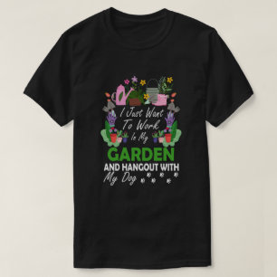 Dog Lover Gardener Garden Pet Plants Gardening T-Shirt