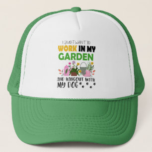 Dog Lover Gardener Garden Pet Plants Gardening Trucker Hat