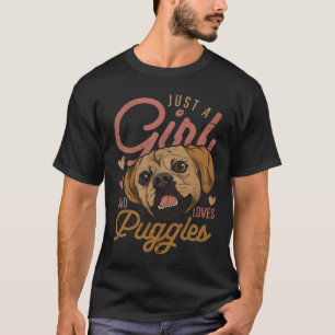 Dog lover gift dogs girl puggle funny boy T-Shirt