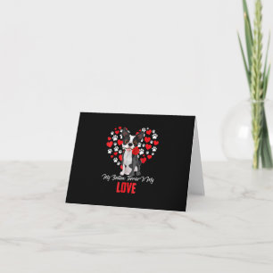 Dog Lover Gift For Womens My Boston Terrier Note Card