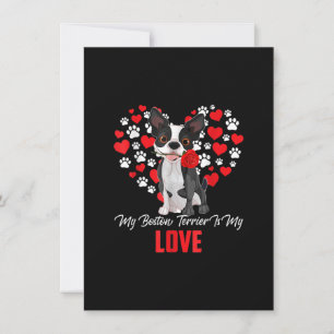 Dog Lover Gift For Womens My Boston Terrier Thank You Card