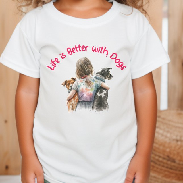 Dog Lover Girl's T-Shirt (Creator Uploaded)