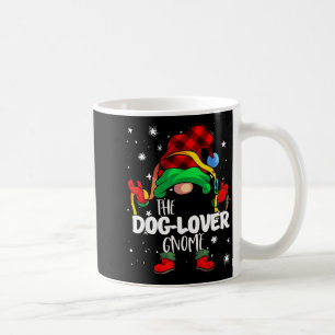Dog Lover Gnome Red Buffalo Plaid Matching Family  Coffee Mug