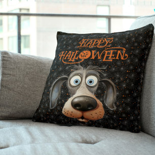 Dog lover Halloween custom name Cushion